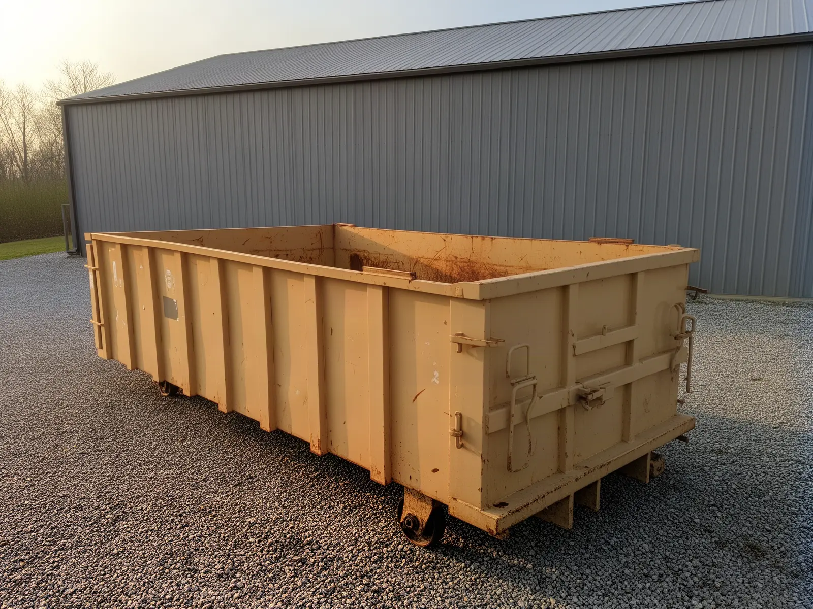 Roll-off dumpster from Lincoln Hard Hat Dumpster Rental in Lincoln, NE